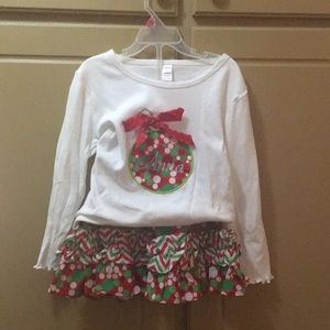 Little girls Christmas outfit